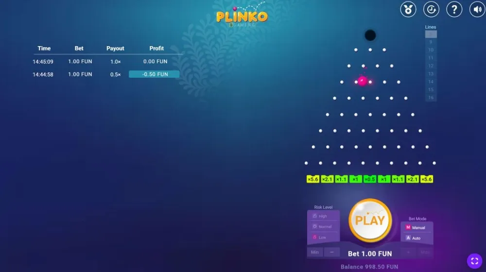 Plinko gamble